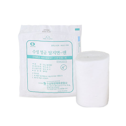멸균탈지면-엔(붕대형)<span>Sterile Absorbent Cotton-N(Bandage)</span>