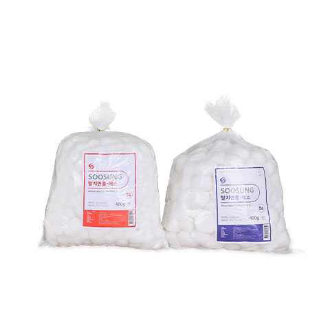 탈지면롤-에스(볼형)<span>Absorbent Cotton Roll-S(Ball)</span>