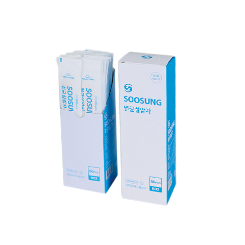 멸균설압자<span>Sterile Wooden Tongue Depressors</span>