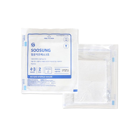 멸균거즈에스3호(Y/I-절개형)<span>Sterile Gauze-S 3ho(Y/I)</span>