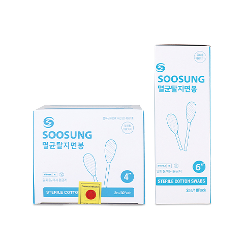 멸균탈지면봉<span>Sterile Cotton Swabs</span>